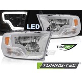 Koplampen DODGE RAM 2009-2018 Chroom LED Tube Light