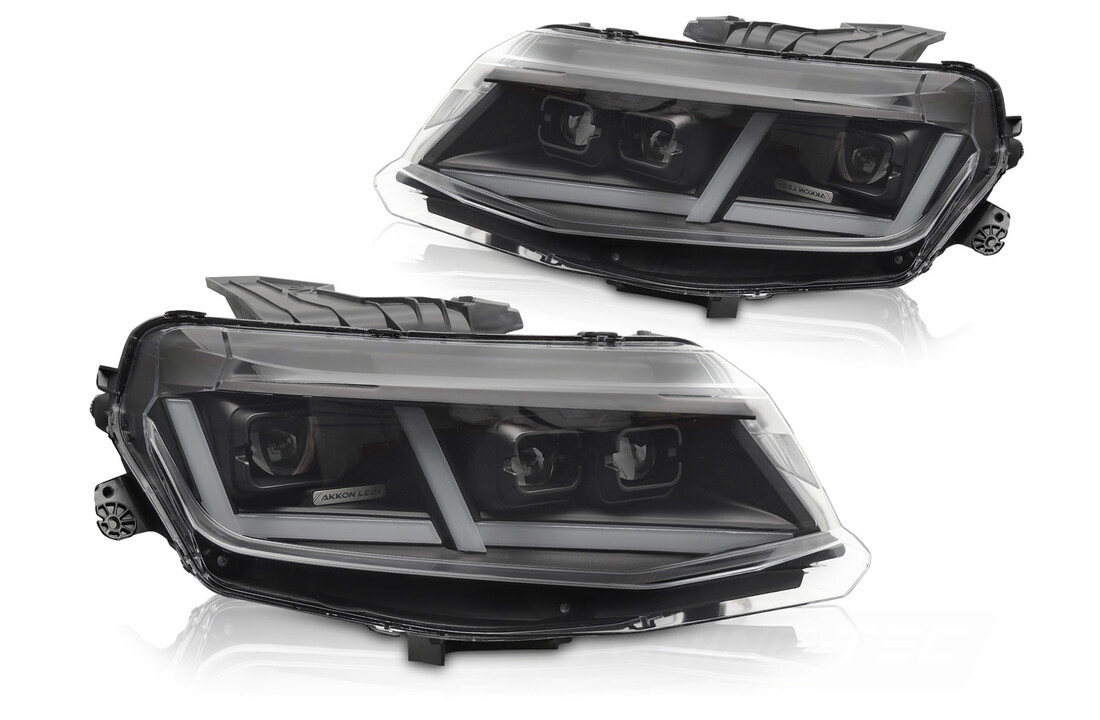 Koplampen Chevrolet Camaro 16-18 Full LED Zwart