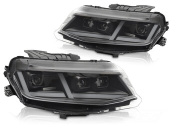 Koplampen Chevrolet Camaro 16-18 Full LED Zwart