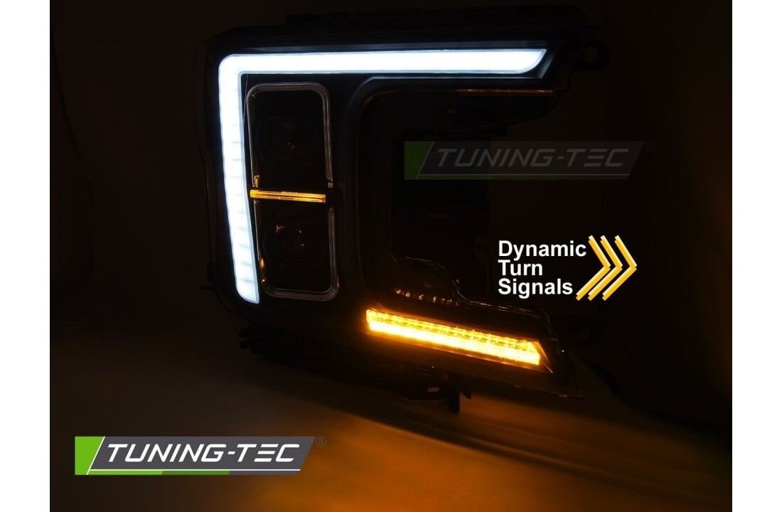 Full LED Koplampen Zwart geschikt voor FORD F150 MK13 2017-2020