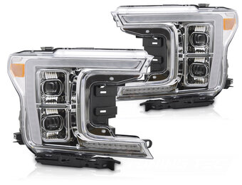 Volledige LED Koplampen Chroom geschikt voor Ford F150 MK13 2017-2020