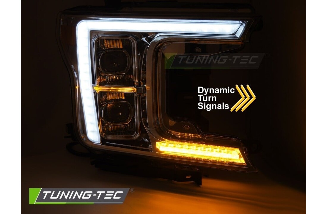 Volledige LED Koplampen Chroom geschikt voor Ford F150 MK13 2017-2020