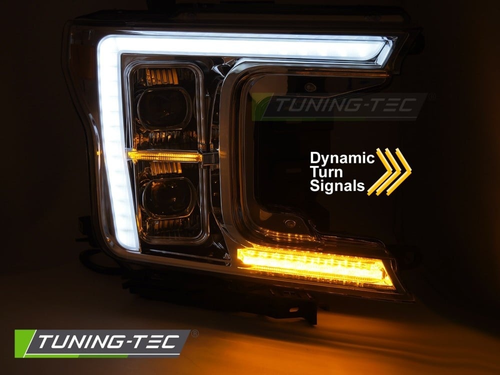 Volledige LED Koplampen Chroom geschikt voor Ford F150 MK13 2017-2020