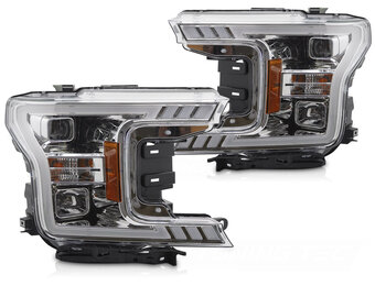 Koplampen Tube Light Chroom geschikt voor Ford F150 MK13 (2017-2020)