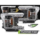 Koplampen Tube Light Chroom geschikt voor Ford F150 MK13 (2017-2020)