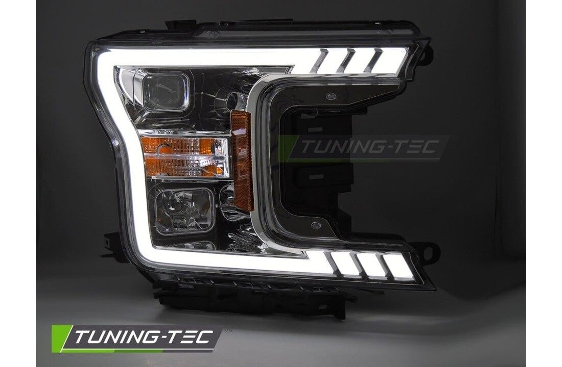 Koplampen Tube Light Chroom geschikt voor Ford F150 MK13 (2017-2020)