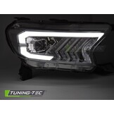 Koplampen Tube Light Chroom geschikt voor Ford Ranger V 2016-2022