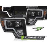 Koplampen geschikt voor Ford F150 MK12 08-14 Tube Light Zwart