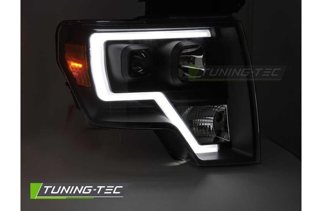 Koplampen geschikt voor Ford F150 MK12 08-14 Tube Light Zwart