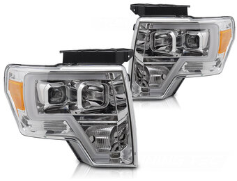 Koplampen geschikt voor Ford F150 MK12 (08-14) LED Tube Light Chroom