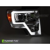 Koplampen geschikt voor Ford F150 MK12 (08-14) LED Tube Light Chroom