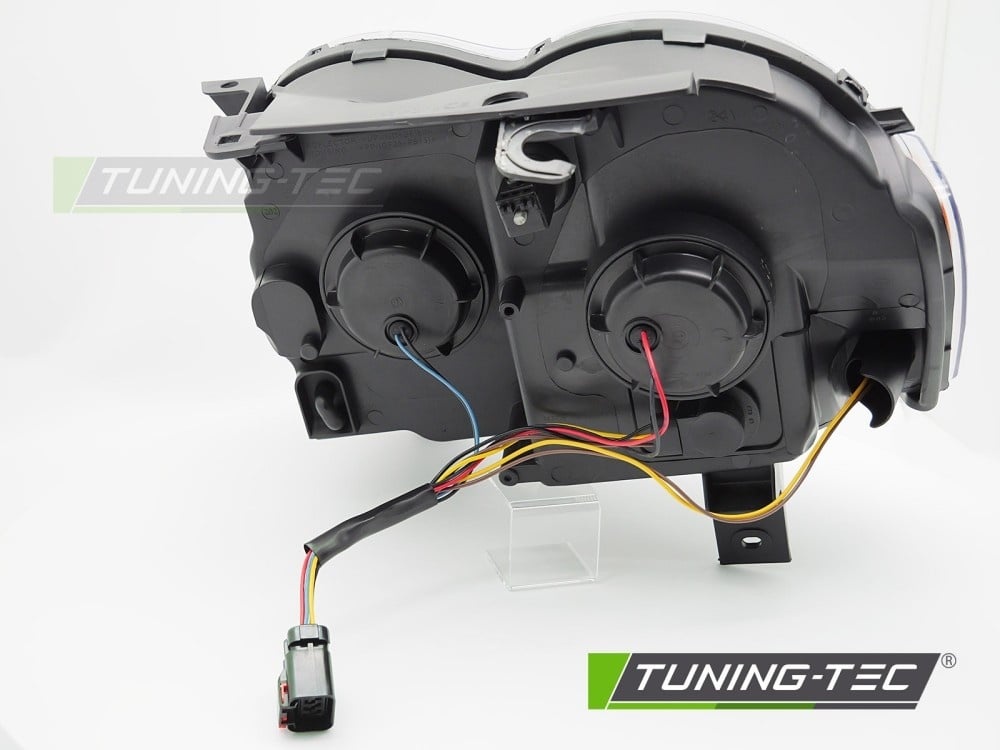 Koplampen Jeep Grand Cherokee WK (05-08) Tube Light Zwart