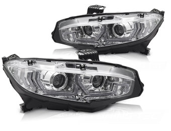 Koplampen Chroom DRL SEQ geschikt voor HONDA CIVIC X (2016-2021)