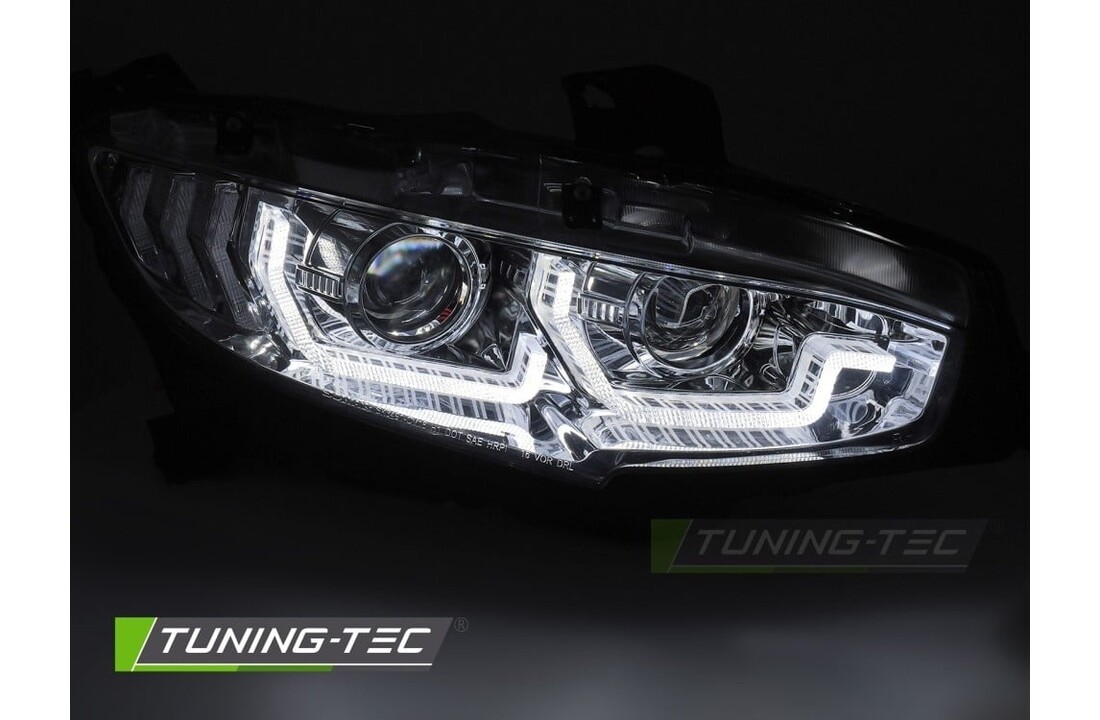 Koplampen Chroom DRL SEQ geschikt voor HONDA CIVIC X (2016-2021)
