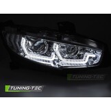 Koplampen Chroom DRL SEQ geschikt voor HONDA CIVIC X (2016-2021)