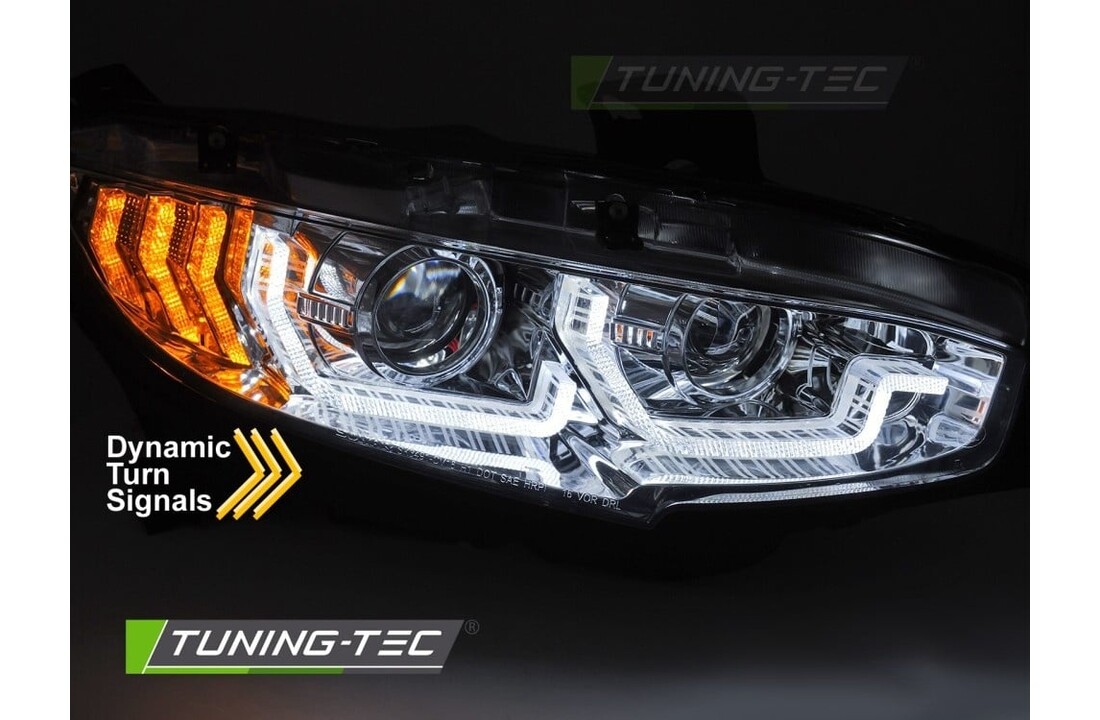 Koplampen Chroom DRL SEQ geschikt voor HONDA CIVIC X (2016-2021)