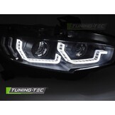 Koplampen Zwart DRL Sequentiële richtingaanwijzer geschikt voor Honda Civic X 2016-2021