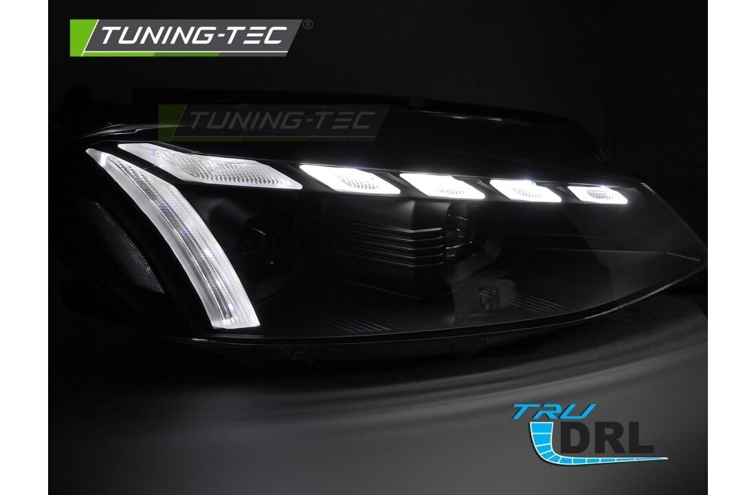 LED Koplampen Zwart Dynamisch Knipperlicht geschikt voor VW Golf 7 17-19