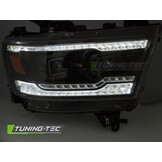 Full LED Koplampen Zwart Dodge Ram 1500 (19-22) Dynamisch