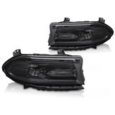Koplampen LED Zwart geschikt voor DODGE CHARGER 14-23