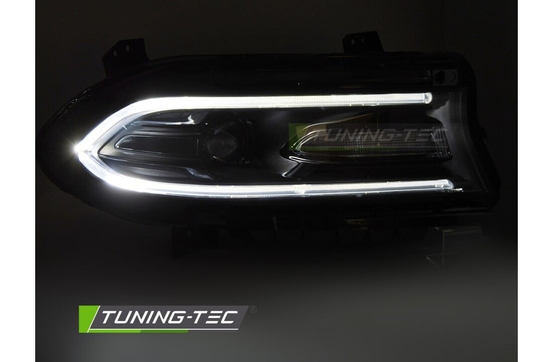 Koplampen LED Zwart geschikt voor DODGE CHARGER 14-23