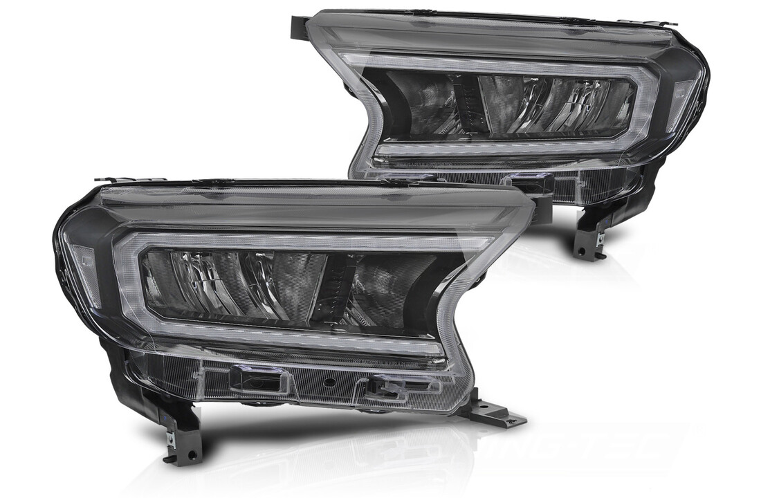 LED Koplampen Zwart geschikt voor FORD RANGER V 16-22