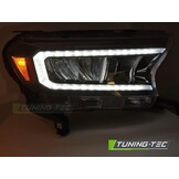 LED Koplampen Zwart geschikt voor FORD RANGER V 16-22