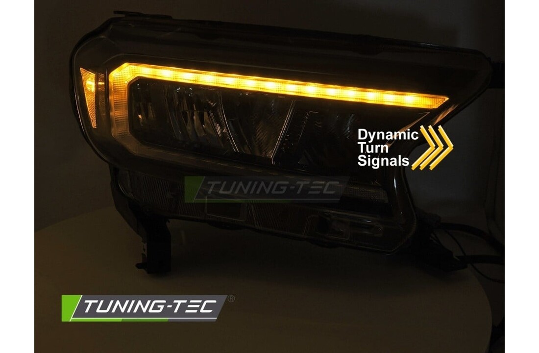 LED Koplampen Zwart geschikt voor FORD RANGER V 16-22