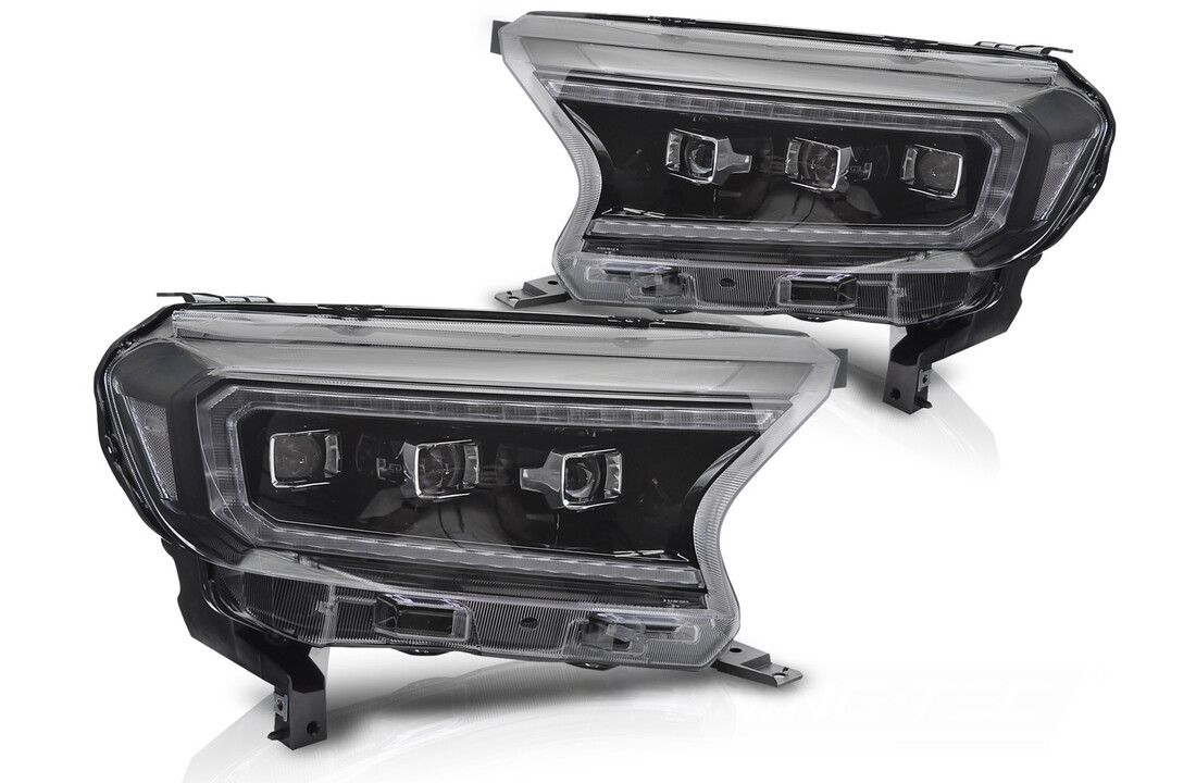 Koplampen LED Zwart geschikt voor Ford Ranger V (2016-2022)