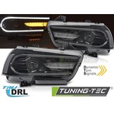 LED Koplampen Zwart voor Dodge Charger LX II (2011-2015)