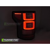 Achterlichten geschikt voor Ford F-150 MK13 2014-2020 Zwart LED met dynamisch knipperlicht