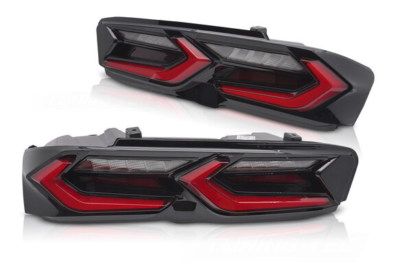 LED Achterlichten Rood Zwart voor Chevrolet Camaro 2019-2023