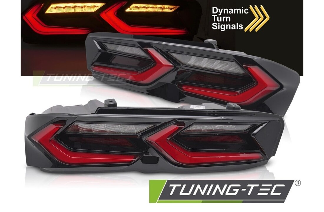 LED Achterlichten Rood Zwart voor Chevrolet Camaro 2019-2023