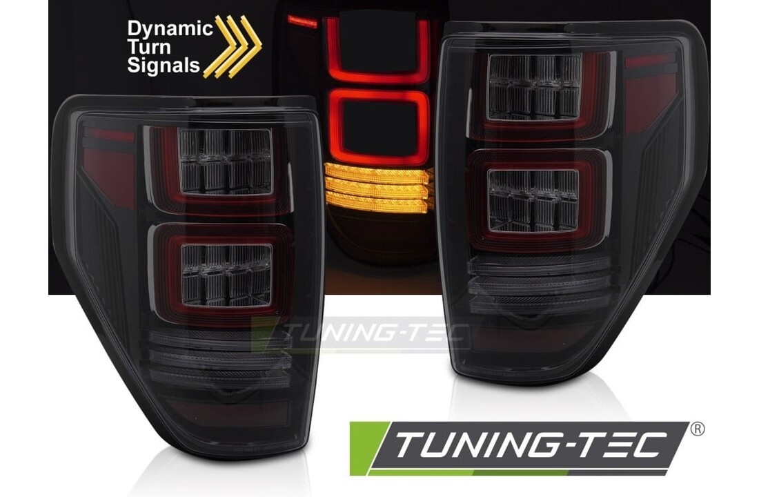 Achterlichten geschikt voor Ford F150 08-14 Smoke LED Dynamisch Knipperlicht