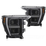 LED Koplampen Tube Light Zwart geschikt voor Ford F150 MK14 20-23