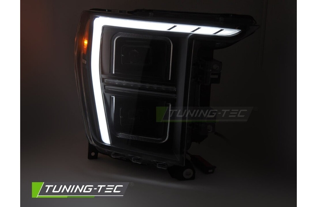 LED Koplampen Tube Light Zwart geschikt voor Ford F150 MK14 20-23