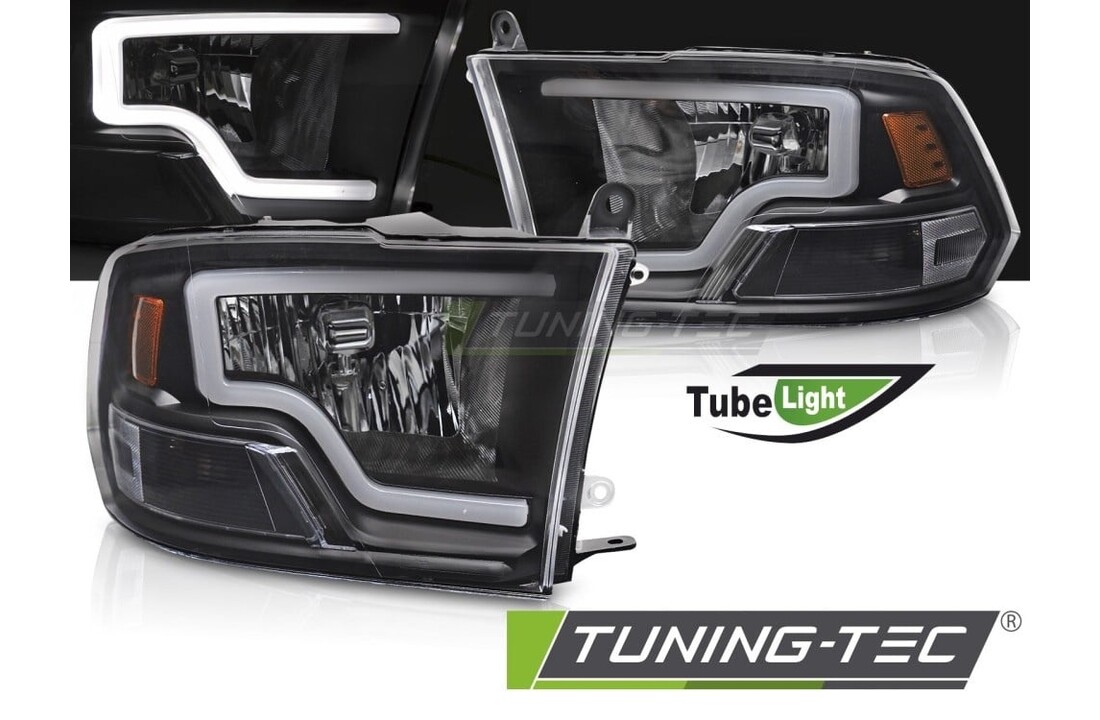 Koplampen DODGE RAM 09-18 LED Tube Light Zwart
