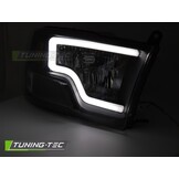 Koplampen DODGE RAM 09-18 LED Tube Light Zwart