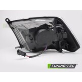 Koplampen Dodge Ram 09-18 Tube Light Zwart LED