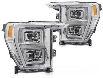 LED Koplampen Tube Light Chroom geschikt voor Ford F150 MK14 20-23