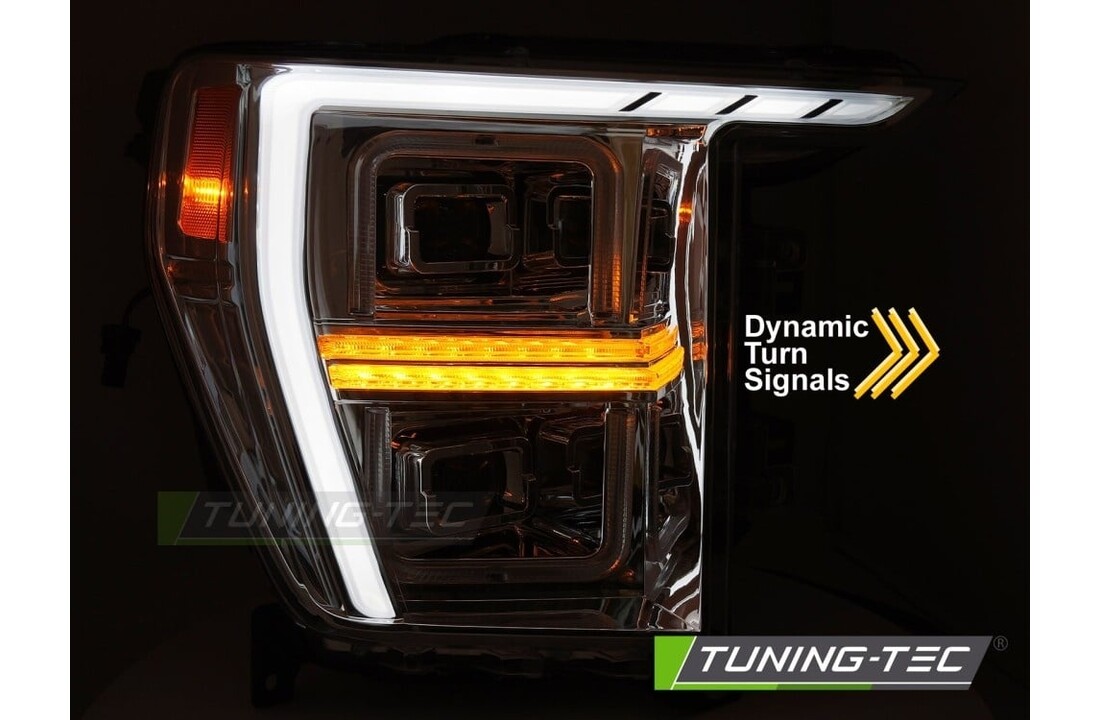 LED Koplampen Tube Light Chroom geschikt voor Ford F150 MK14 20-23