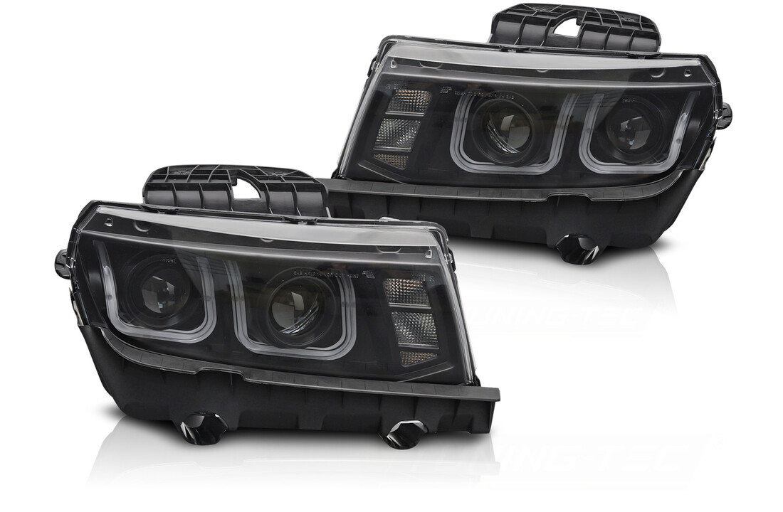 Koplampen Chevrolet Camaro 2013-2015 LED Zwart