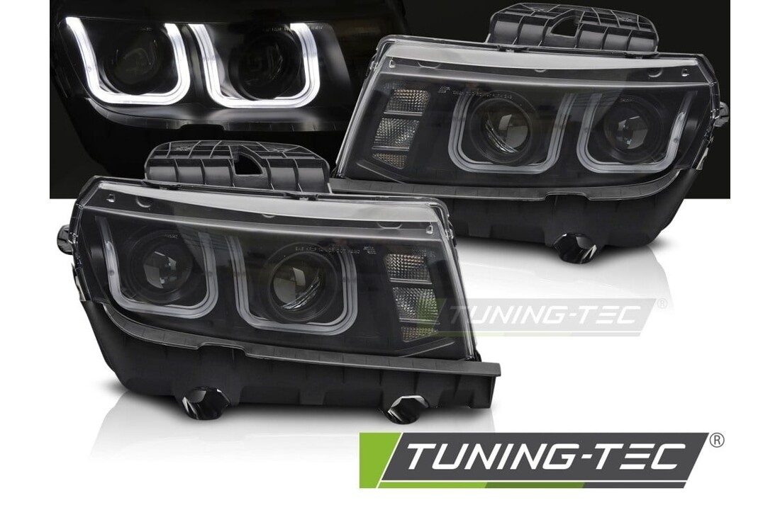 Koplampen Chevrolet Camaro 2013-2015 LED Zwart