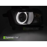 Koplampen Chevrolet Camaro 09-13 Angel Eyes Zwart