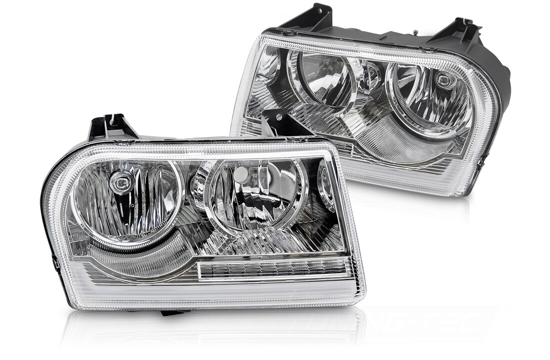Koplampen Chrysler 300 05-08 Tube Light Chroom Set