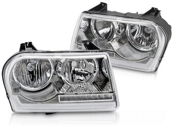 Koplampen Chrysler 300 05-08 Tube Light Chroom Set