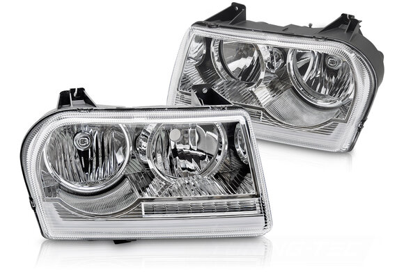 Koplampen Chrysler 300 05-08 Tube Light Chroom Set