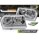Koplampen Chrysler 300 05-08 Tube Light Chroom Set