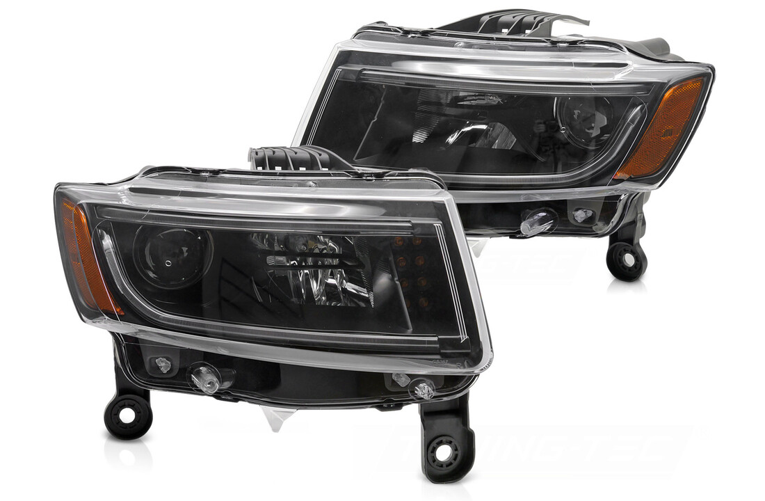 Koplampen LED Tube Light Zwart Jeep Grand Cherokee 2014-2016