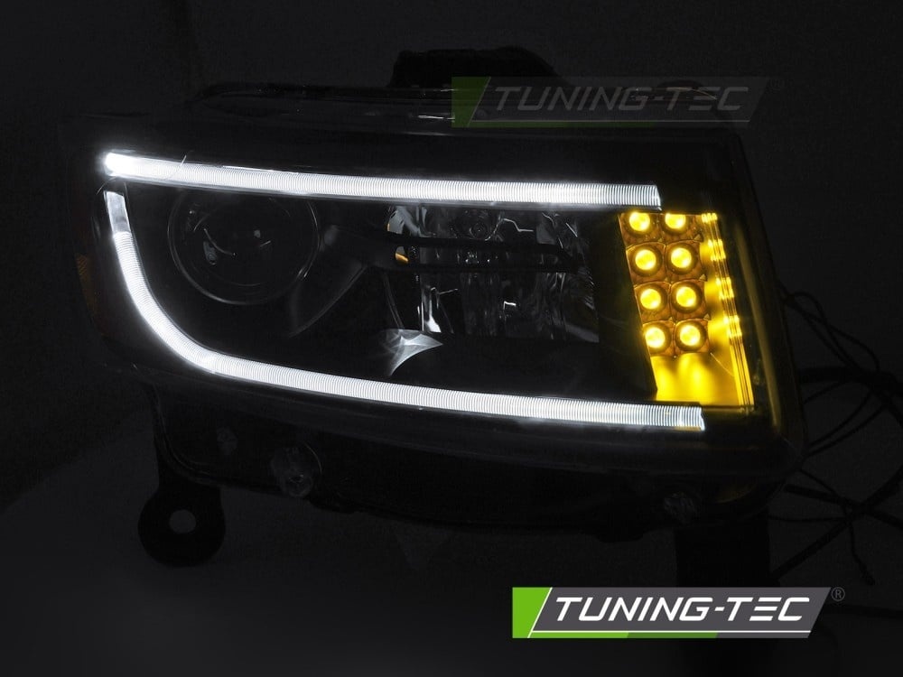 Koplampen LED Tube Light Zwart Jeep Grand Cherokee 2014-2016